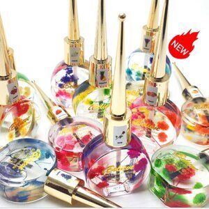 Organic Cuticle Oil w/ Real Dried Flowers - 12 Fruit Scents 14ml 🔥 NEW